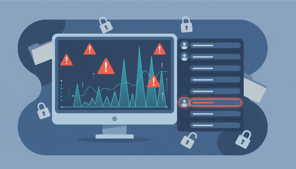 Illustration des symptômes d'une intrusion informatique